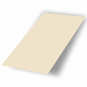 Плоский лист в оцинкованный защитной пленке, цвет RAL 1015, длина 2 м