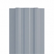 Штакетник металлический TRAPEZE, 0,45 мм, цвет RAL 7004, односторонний окрас, верх прямой