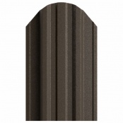 Штакетник металлический TRAPEZE, покрытие VikingMP E , 0,5 мм, цвет RR32, односторонний окрас, верх фигурный