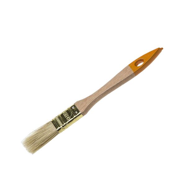 Кисть флейцевая DEXX "ПРАКТИК", деревянная ручка, натуральная щетина, 20 мм