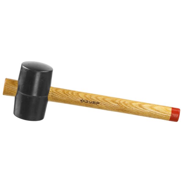 Киянка ЗУБР "МАСТЕР" резиновая с деревянной ручкой, 0,45 кг
