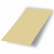 Плоский лист в оцинкованный защитной пленке, цвет RAL 1014, длина 2 м