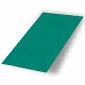 Плоский лист в оцинкованный защитной пленке, цвет RAL5021, длина 2 м
