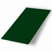 Плоский лист в оцинкованный защитной пленке, цвет RAL 6005, длина 2 м