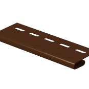 Завершающая планка сайдинга U PLAST Classik, коричневый