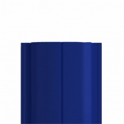 Штакетник металлический ELLIPSE, 0,45 мм, цвет RAL 5002, односторонний окрас, верх прямой