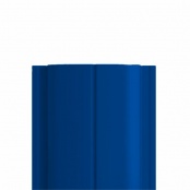 Штакетник металлический ELLIPSE, 0,45 мм, цвет RAL 5005, односторонний окрас, верх прямой
