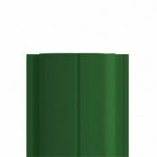 Штакетник металлический ELLIPSE, 0,45 мм, цвет RAL 6002, односторонний окрас, верх прямой