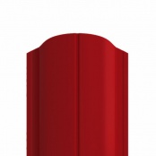 Штакетник металлический ELLIPSE, покрытие NORMAN, цвет RAL 3011, верх фигурный односторонний окрас 