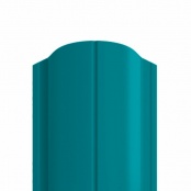 Штакетник металлический ELLIPSE, покрытие NORMAN, цвет RAL 5021, верх фигурный односторонний окрас 