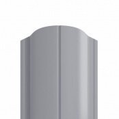 Штакетник металлический ELLIPSE, покрытие NORMAN, цвет RAL 7004, верх фигурный односторонний окрас