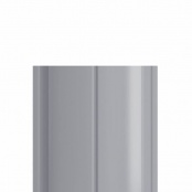 Штакетник металлический ELLIPSE, покрытие NORMAN, цвет RAL 7004, верх прямой, односторонний окрас