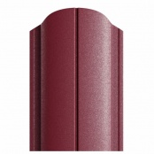 Штакетник металлический ELLIPSE, покрытие VikingMP E, 0,5 мм, цвет RAL 3005, односторонний окрас, верх фигурный