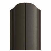 Штакетник металлический ELLIPSE, покрытие VikingMP E, 0,5 мм, цвет RR32, односторонний окрас, верх фигурный