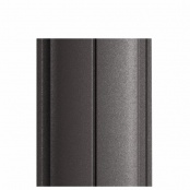 Штакетник металлический ELLIPSE, покрытие VikingMP E, 0,5 мм, цвет RAL 8019, односторонний окрас, верх прямой