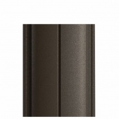 Штакетник металлический ELLIPSE, покрытие VikingMP E, 0,5 мм, цвет RR32, односторонний окрас, верх прямой