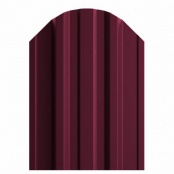 Штакетник металлический TRAPEZE, покрытие NORMAN, цвет RAL 3005, верх фигурный односторонний окрас