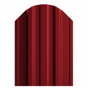 Штакетник металлический TRAPEZE, покрытие NORMAN, цвет RAL 3011, верх фигурный односторонний окрас 