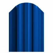 Штакетник металлический TRAPEZE, покрытие NORMAN, цвет RAL 5005, верх фигурный односторонний окрас 