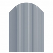 Штакетник металлический TRAPEZE, покрытие NORMAN, цвет RAL 7004, верх фигурный односторонний окрас