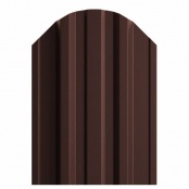 Штакетник металлический TRAPEZE, покрытие NORMAN, цвет RAL 8017, верх фигурный односторонний окрас 