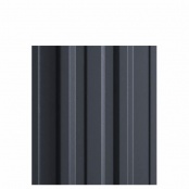 Штакетник металлический TRAPEZE, покрытие NORMAN, цвет RAL 7024, верх прямой, односторонний окрас