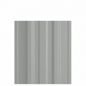 Штакетник металлический TRAPEZE, покрытие NORMAN, цвет RAL 9006, верх прямой, односторонний окрас 