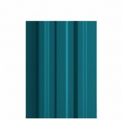Штакетник металлический LANE, покрытие NORMAN, цвет RAL 5021, верх прямой, односторонний окрас 