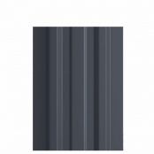Штакетник металлический LANE, покрытие NORMAN, цвет RAL 7024, верх прямой, односторонний окрас