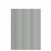 Штакетник металлический LANE, покрытие NORMAN, цвет RAL 9006, верх прямой, односторонний окрас 