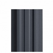 Штакетник металлический LANE, покрытие VikingMP E, 0,5 мм, цвет RAL 7024, односторонний окрас, верх прямой