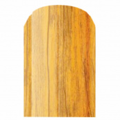 Штакетник металлический RONDO, 0,45 мм, золотой дуб, верх фигурный